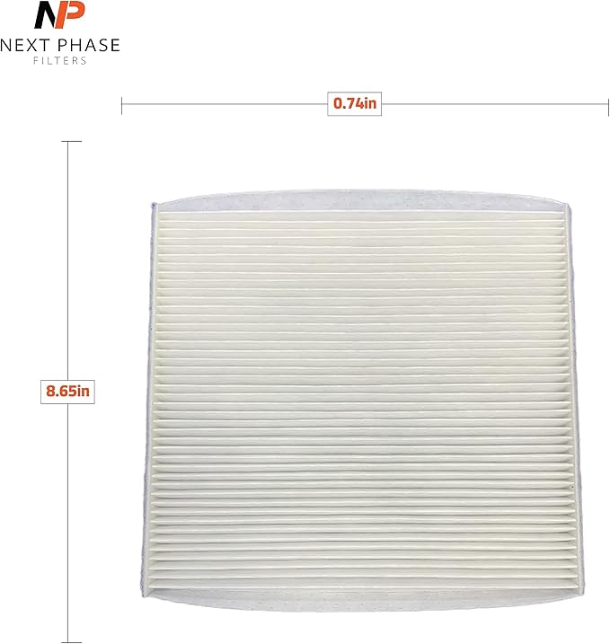 Cabin Air Filter Replacement - Pack of 1 - Made in USA - Compatible with 2019-2023 Jeep Cherokee 2.0L, 2.4L & 3.2L, 1998-2000 Lexus GS300 3.0L & GS400 4.0L - Replaces O.E. 68410725AA, 68410725AB
