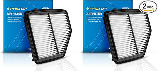 PHILTOP Engine Air Filter CA12052 Replacement for Honda HR-V HRV 2016-2022 1.8L, Rigid Panel (Pack of 2)