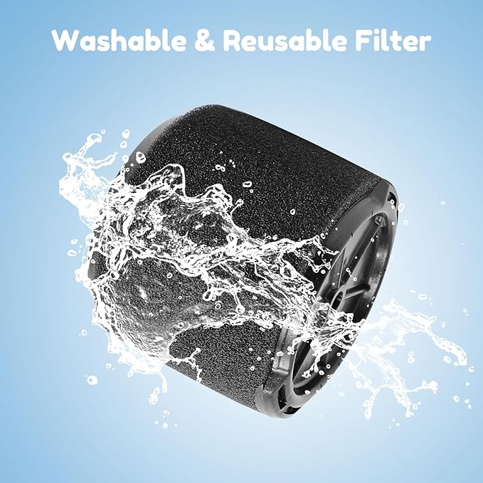 1 Pack VF3700 Filter Compatible with Ridgid Vac 3-4.5 Gallon Shop Vacuum Cleaners, Wet Application Foam Filter Fit WS0301VA WS0400DE WS14045
