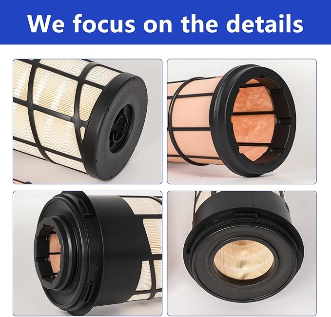 RE282286 RE282287 Inner & Outer Air Filter Kit - Fit for John Deere 318D 319D 320D 323D 5045D 5045E 5050E 5055E 5060E 5065E 5075E 5075EF 5055E