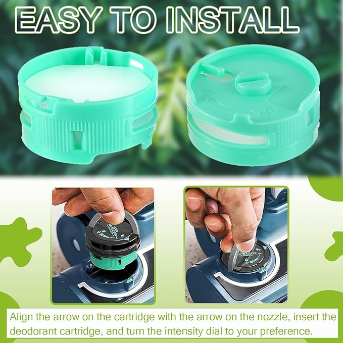 Odor Neutralizer Cartridge Replacement for Shark Vacuum Cleaner, Compatible with AZ3000 AZ3002 HZ3000 HZ3002 IZ862H IZ562H ZD550, 6pcs Green Original, 1.5 inches, HEPA, VACUUM FILTER, Filter