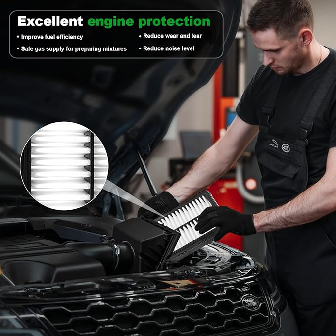 Comb Engine Cabin Air Filter for Hyundai Tucson 2009 2008 2007 2006 2005