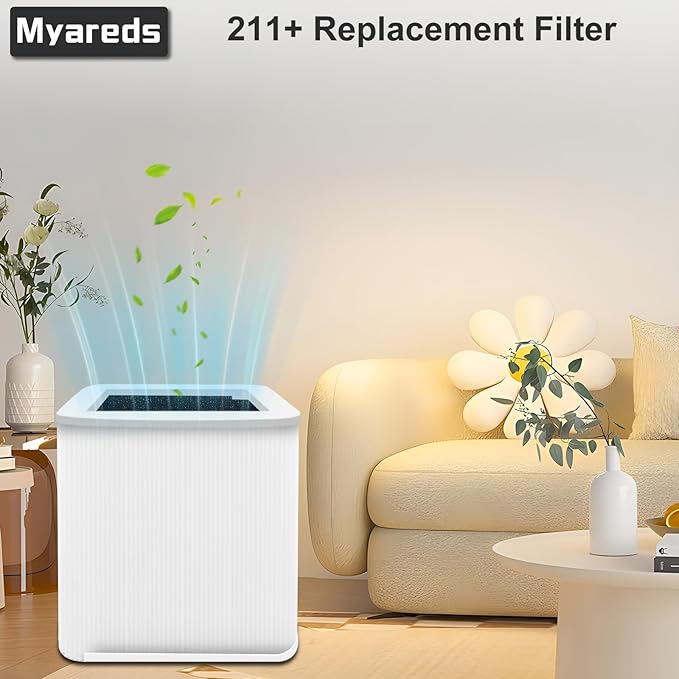 2 Pack 211+ Replacement Filter Compatible with 211 Air Puri-Fier， Activated Carbon 211 Filter