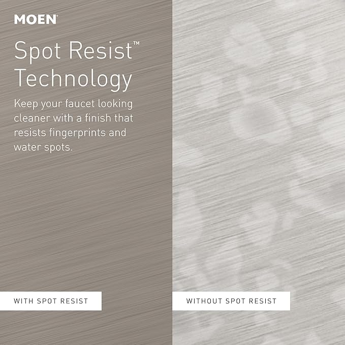 Moen Engage Magnetix Spot Resist Brushed Nickel 3.5-Inch Six-Function Detachable Handheld Showerhead with Magnetic Docking System, 26100SRN