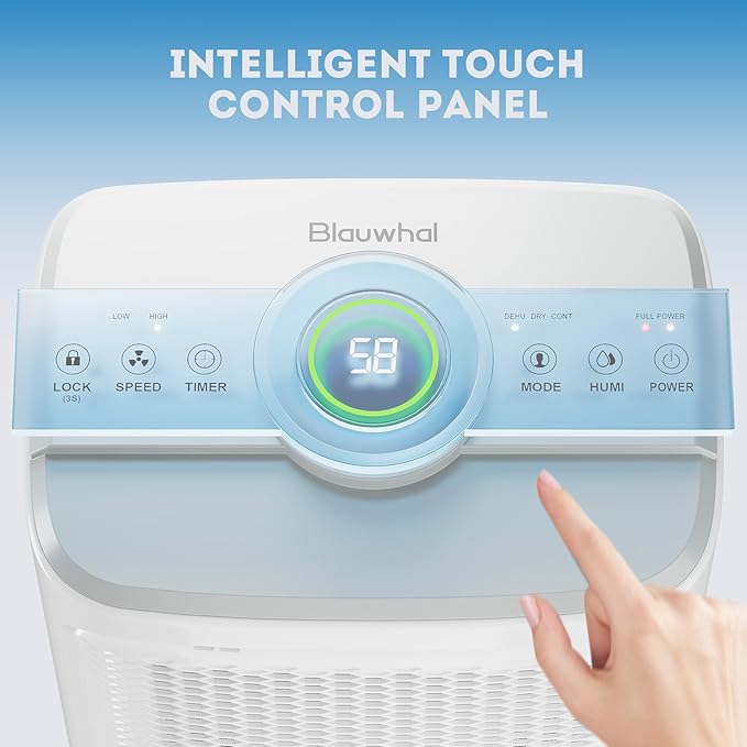 Dehumidifier for Basement, Home Dehumidifiers with Drain Hose for Large Room Bathroom, Auto Drain or Manual Drainage (31 pint)