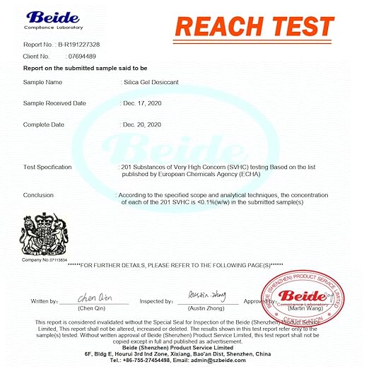 1 Gram 5000 Packets Fonday Food Grade Silica Gel Desiccants Packs Moisture Absorbers Dehumidifier