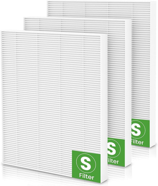 3 Pack C545 Replacement Filter S Compatible with Winix C545 Air Purifier, For Winix C545, B151, P150, 9300,Ture HPEA Filter S Only, Part number 1712-0096-00 and 2522-0058-00