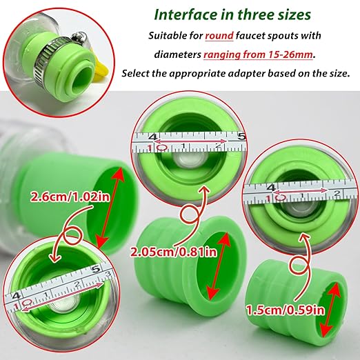 3 Pcs Faucet Water Filter,6 Layer Cartridge Activated Carbon Filters Water Filter Faucet Replacements for Sink Applicable 1/2inch - 3/4inch Faucet