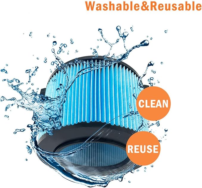 Replacement Filter for Ridgid VF3500 3-Layer Wet/Dry 3-4.5 Gallon Portable Vacuum Compatible with WD4050 WD4070 WD45-2 Packs