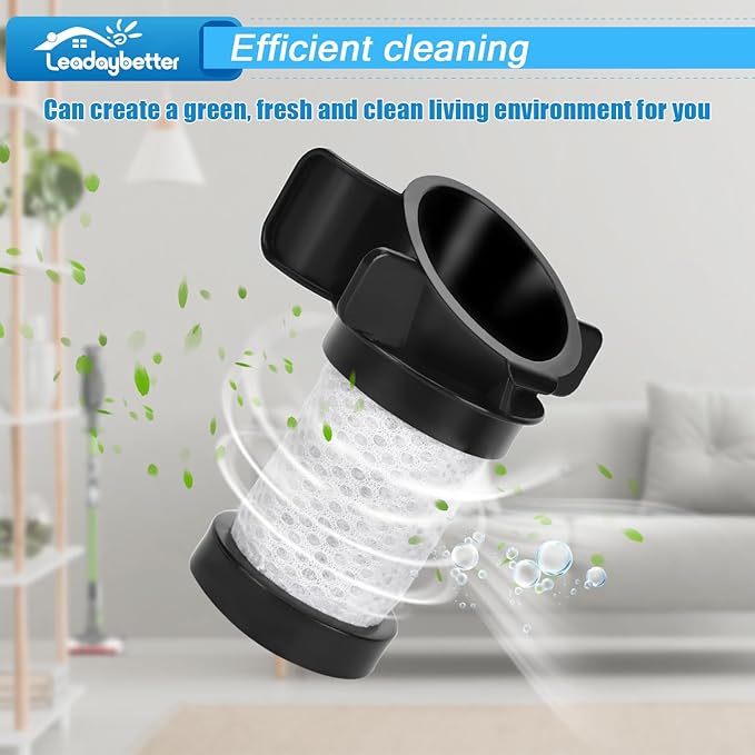 Leadaybetter Vacuum Filters Replacement for Shark ION Flex Duo Clean IF100 IF200 IF201 IF202 IF251 IF252 IF281 IF282 IF285 IR141 IR142 UF280 X30 X40 F60 F80 IC205, Compare to Part #XPREMF100&XPSTMF100