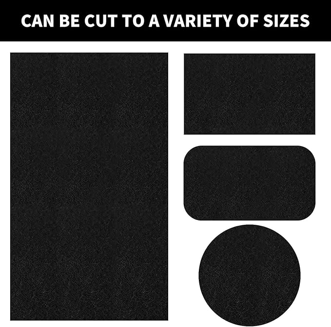 Carbon Fabric Filter Replacement Cut To Fit Charcoal Hepa AC Vent Filter Activated Carbon Air Filter Fabric Sheet Carbon Pad 16 x 48 inch