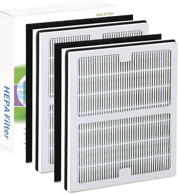 Replacement Idylis AC-2125 /AC-2126 Filters Compatible With Idylis Air Purifier AC-2125, AC-2126, iap-10-125, iapc-40-140, iap-10-150,Replacement idylis H13 IAF-H-100B Hepa Filter 2 Pack