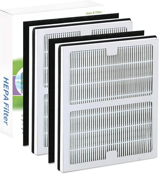 Replacement Idylis AC-2125 /AC-2126 Filters Compatible With Idylis Air Purifier AC-2125, AC-2126, iap-10-125, iapc-40-140, iap-10-150,Replacement idylis H13 IAF-H-100B Hepa Filter 2 Pack