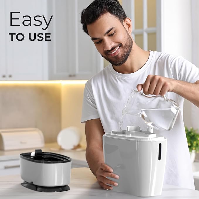 Everlasting Comfort Cool Mist Humidifiers for Bedroom 6L - Humidifier Large Room No-Filter, Quiet Air Humidifier for Plants, Allergies, Dry Skin, Congestion, 50 Hr Run Time