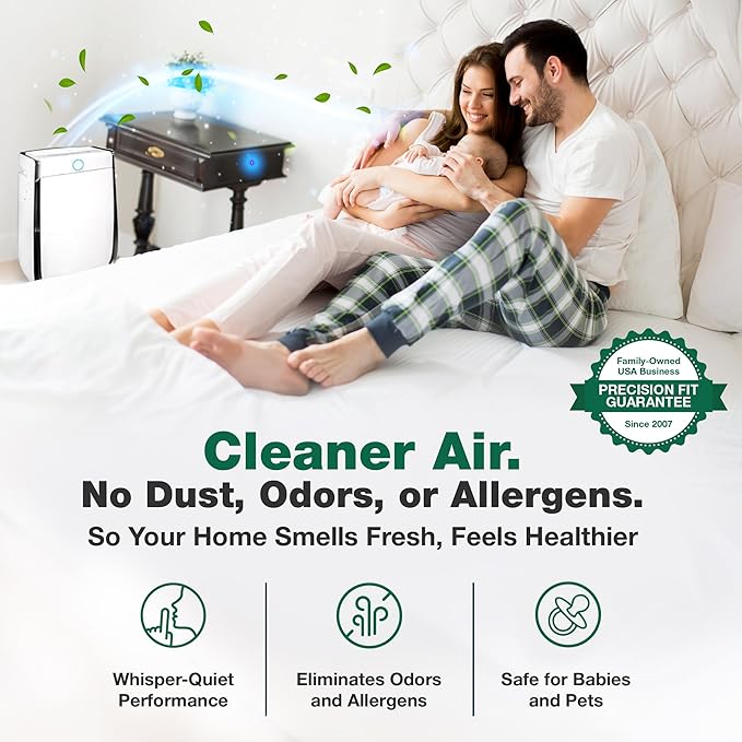 Air Purifier Filter Replacement – Compatible with Air Doctor AD3000 / AD3500 – Includes Replacement Carbon and Per-Filters for Home and Office - Third party-product (2 Carbon and 2 Pre - Filter)