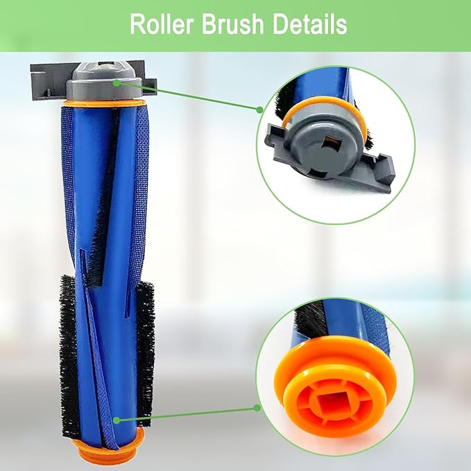 RV2310AE Replacement Parts for Shark AV2310AE RV2310AE RV2320S UR2350AE RV2300S Matrix Robot Vacuum Cleaner 2 Main Brush Roller 2 Sets Foam Filters 3 Filters 8 Side Brushes (Not For RV2300)