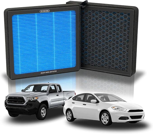 CF10374 Cabin Air Filter - Fits Toyota Tacoma (2005-2023), Dodge Dart (2013-2016), Pontiac Vibe (2003-2008) | Honeycomb Structure, Durable with Activated Carbon Beads (1 Pack)