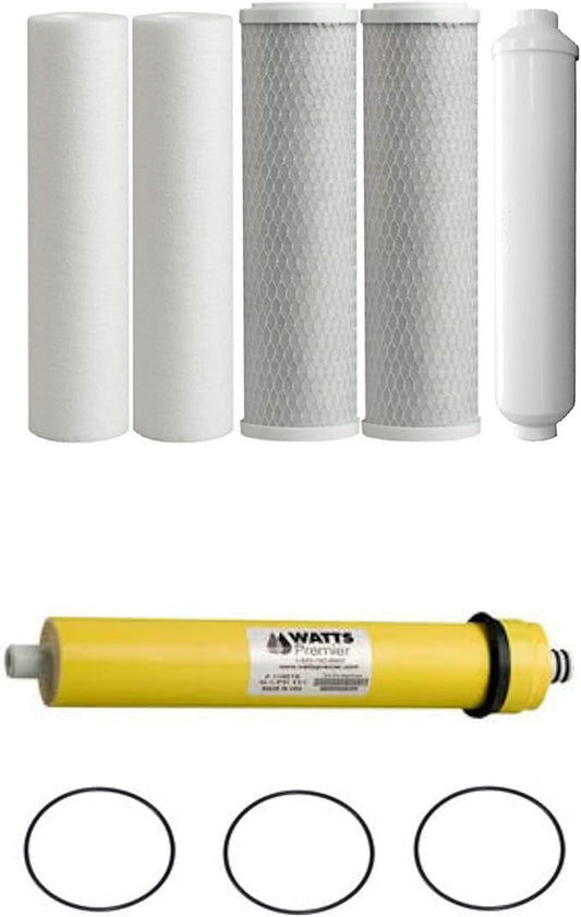 CFS Watts Replacement Water Filters for WP5-50 Reverse Osmosis System w/ 50 GPD Membrane 560018
