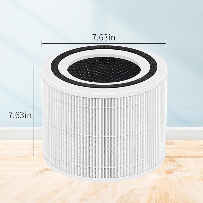 Core 300 Core 300s Filter Compatible with LEVOIT Core 300 and Core 300S VortexAir Air Purifier, Core 300-RF and Core P350 3-in-1 Hepa Filter, Part No. Core 300-RF and Core P350-RF, 2 Pack yellow