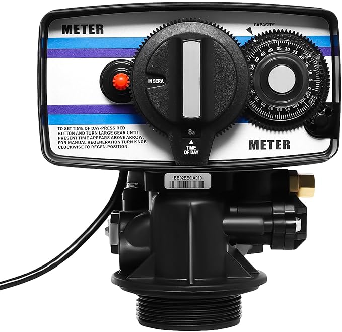 5600SM Digital Water Softener Control Valve, Automatic Timer Softening Water Softener Filter Control Head Valve, 110V Efficient Water Softener Control System for Home & Industrial Use