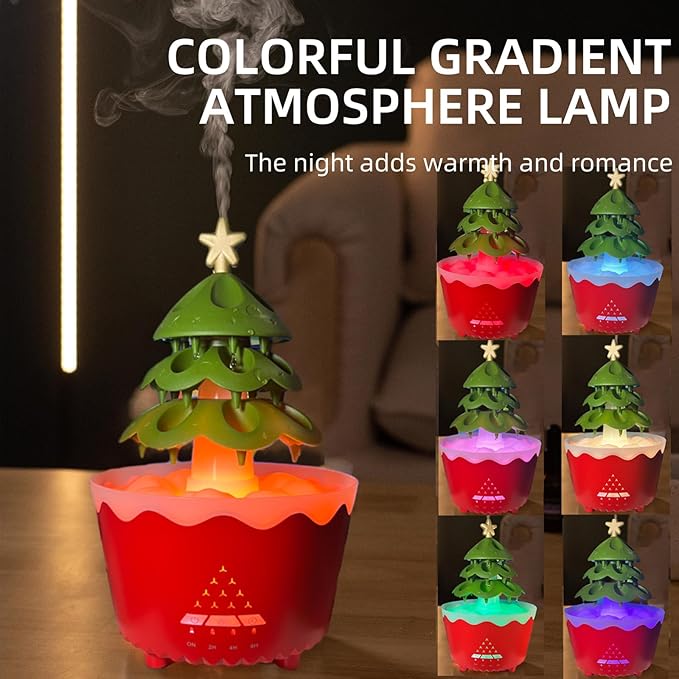 Raindrop Humidifiers for Bedroom, Small Humidifier, Aromatherapy Essential Oil Diffuser,Essential Oil Diffuser with Atmosphere Light, Humidifier with 4 timers,Suitable for Bedroom,Gym,Yoga Room