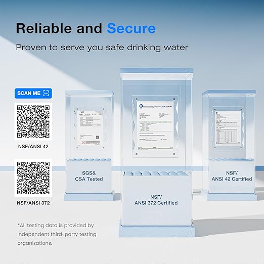 Purewell 2.25G Gravity Water Filter System with Water Level Window, 8-Stage 0.01μm Ultra-Filtration Stainless Steel Countertop System with 4 Filters and Stand, Reduce Fluoride and Chlorine, PW-KS-CF