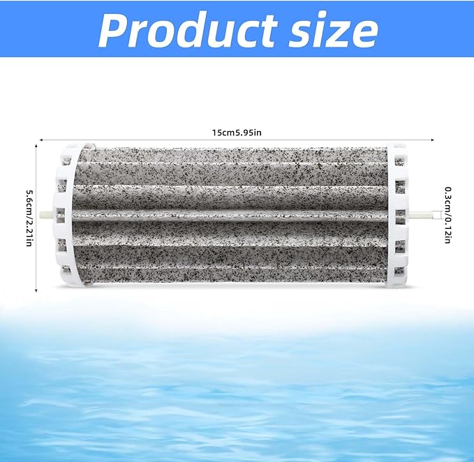 2pcs Aquarium Filter, Power Biowheel Filter Cartridge Replacement Assembly for Fish Tank Aquarium Parts Compatible with Penguin PRBW2350B