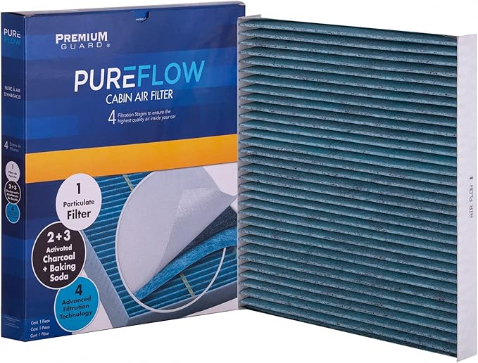 PureFlow Cabin Air Filter PC6156X | Fits 2011-2025 Dodge Durango, 2011-2021 Jeep Grand Cherokee, 2022 Grand Cherokee WK
