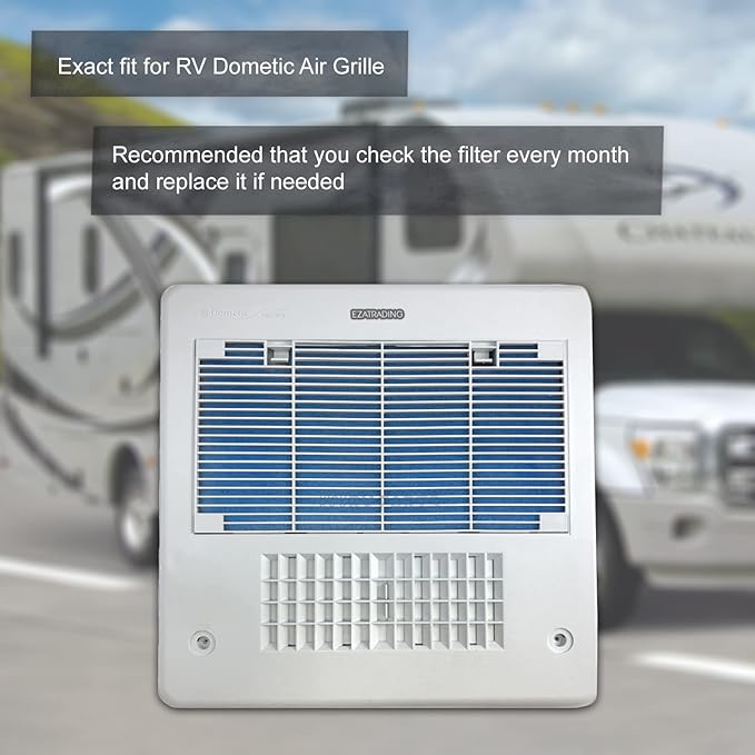 RV Air Conditioner Filter - 14" x 7.5" RV AC Replacement Filters For Dometic Air Grille 3313107.103, 3105012.003 MERV 8 Air Filter (6 Pack)