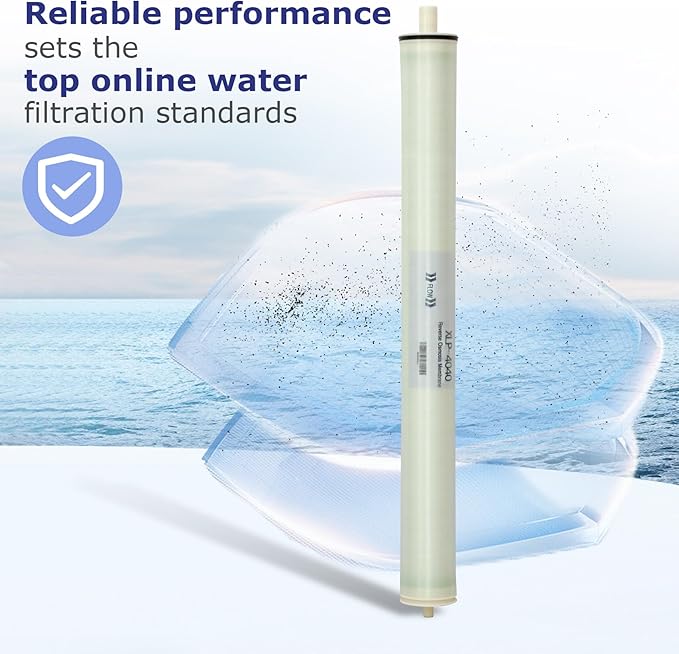 XLP-4040, XLP 4040 Membrane for Extreme Low Pressure Commercial Membrane, 4040 XLP Membrane Good for Industrial, Agricultural, Whole House, Salt Rejection 99%, 2300GPD
