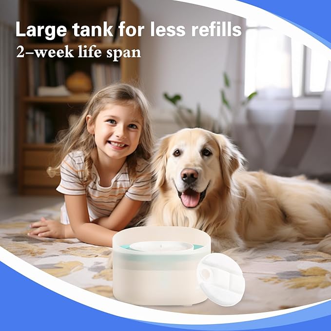 16 Pack Dog Fountain Replacement Filters Compatible with Petlibro Capsule Dog Fountain PLWF008, 8 Month Set of Filters for Dog Water Fountain Dispensers, Dog Water Fountain Accessories