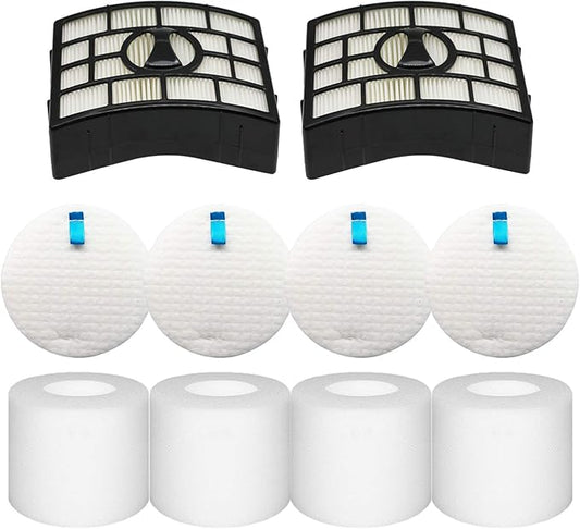 Vacuum Filters Replacement for Shark Rotator Powered Lift-Away AZ1002, NV650 NV651 NV652 NV750 NV751 NV752 NV753 AX950 AX951 AX952 ZU632, 2 Post Filters + 4 Foam & Felt Filters, Part # XHF650&XFF650