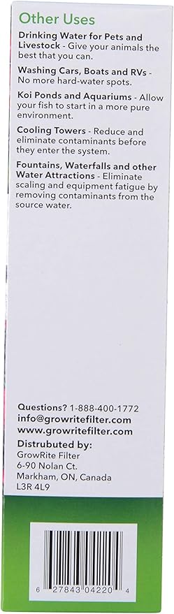 GrowRite Garden Hose Filter - Filtered Water for Your Organic Garden