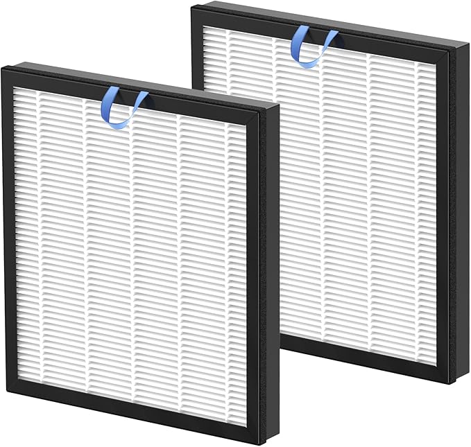 2 Pack Vital 100S Replacement Filter for LEVOIT Vital 100S Air Purifier, 3-in-1 Vital 100s Air Filter and High-Efficiency Activated Carbon Filters, Replace Part #Vital 100S-RF, White
