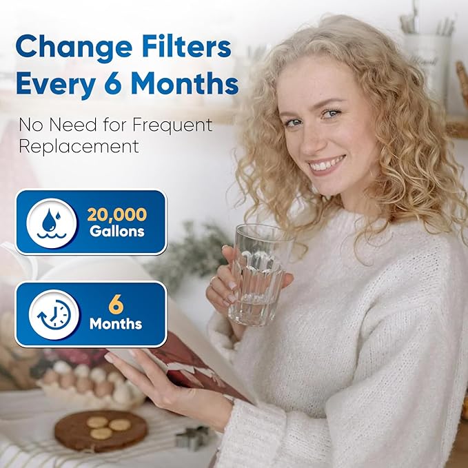 PUREPLUS DW80/90 Under Sink Water Filter, Replacement for Aqua-Pure AP-DW80/90, AP-DWS1000, Kohler K-201-NA, Kohler K-202-NA (Pack of 2), WF60-80/90,WD-W60-80/90. MODELNo: PP-WFC1003/1004