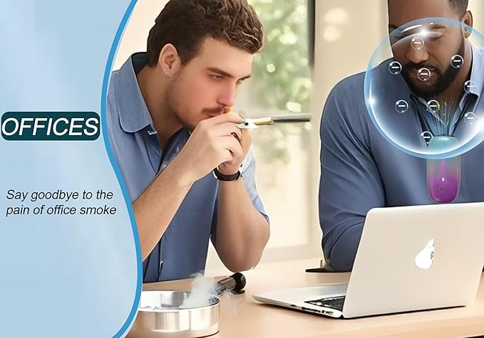 Portable Air Purifier-Wearable Personal Ionizer Necklace,Mini Size, High Gear Negative Ions Generator,Wearable for Travel, Airplane, Office, Outdoor Use, Home Rainbow