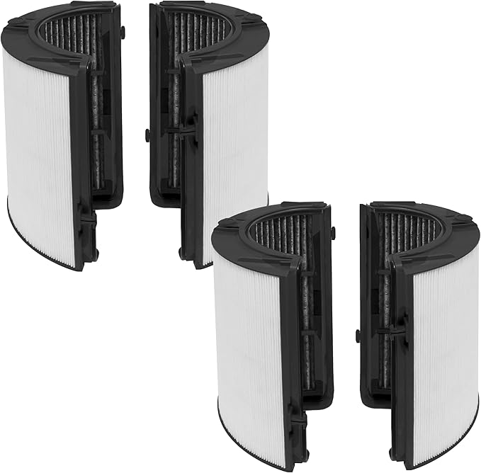 Fette Filter - 2 Premium Combi 360 Glass True Hepa Filter Compatible with Dyson Pure Air Purifier Model PH01 PH02 PH03 PH3A PH04 TP06 HP06 TP07 HP07 TP7A TP09 HP09 TP10 HP10 HP4B. 970341-01 965432-01