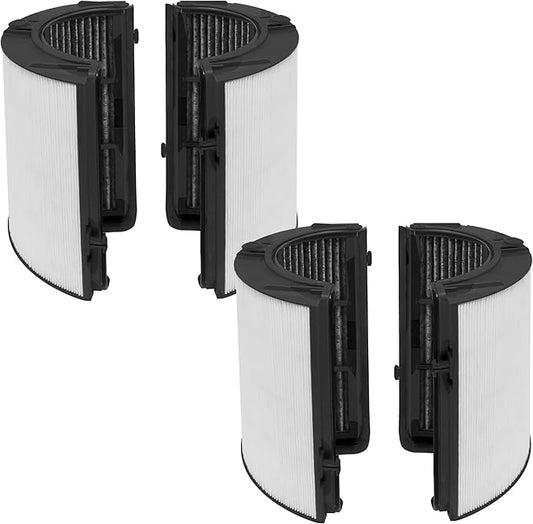 Fette Filter - 2 Premium Combi 360 Glass True Hepa Filter Compatible with Dyson Pure Air Purifier Model PH01 PH02 PH03 PH3A PH04 TP06 HP06 TP07 HP07 TP7A TP09 HP09 TP10 HP10 HP4B. 970341-01 965432-01