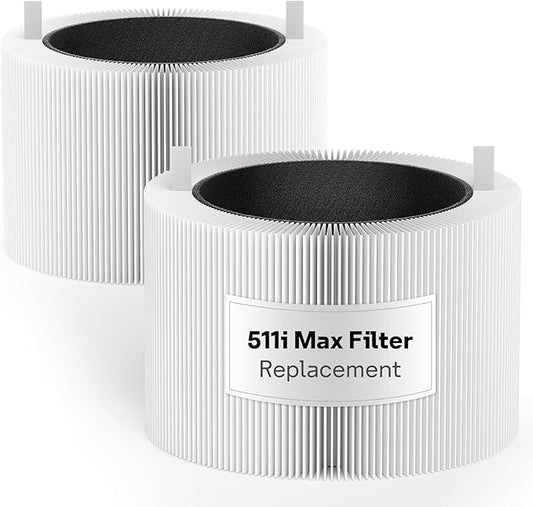 Leemone 511i Max Filter Replacement Compatible with Blue Pure 511i Max Air Puri-fier, Blue Pure F5MAX, 2 Pack