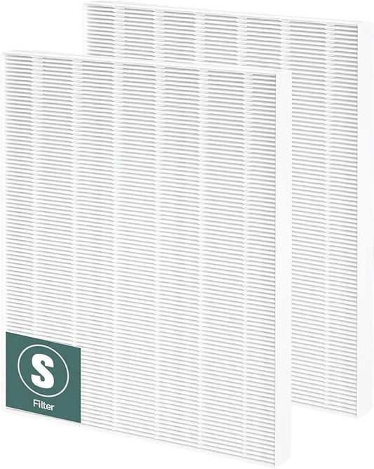 2 Pack C545 True HEPA Replacement Filter S Compatible with Winix C545, B151, P150, 9300 Air Purifier Replacement for Winix S Filter Part 1712-0096-00 and 2522-0058-00 by Funmit
