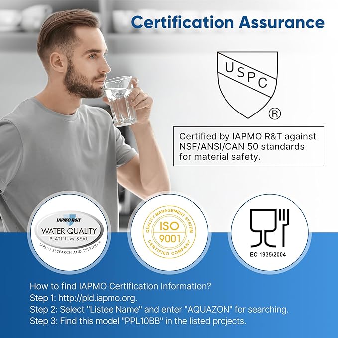 PUREPLUS 20 Micron 10" x 4.5" Whole House Pleated Sediment Filter for Well Water, Replacement Cartridge for GE FXHSC, Culligan R50-BBSA, Pentek R50-BB, DuPont WFHDC3001, W50PEHD, GXWH40L,4Pack