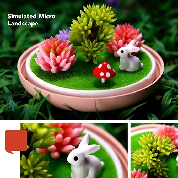 Cute Mushroom Humidifier 2in1 Essential Oil Diffuser Ultrasonic Desk Humidifier Quiet Mini Humidifier for Bedroom Office Car (Pink)