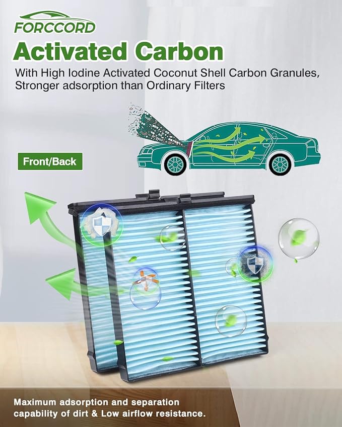 Cabin & Engine Air Filter Fit for Mazda 3 (2019-2025 2026), CX-30 (2019-2025 2026), CX-50 (2023-2025 2026) Activated Carbon Cabin Filter Replacement BDTS61J6X PAH9-13-3A0A Car Accessories