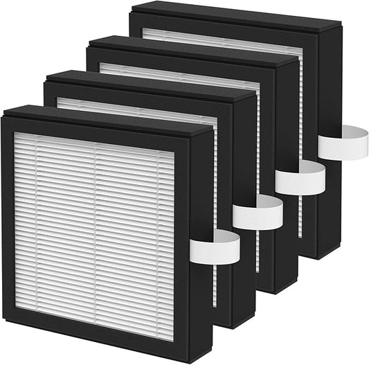 4 Pack DH02 3-in-1 Activated Carbon Replacement Filter Compatible with Tenergy Sorbi DH02 2 in 1 Dehumidifier(1000ML), Afloia AQ8 Q8 / Honati DP2201/ Hysure Q7 Air Purifi-er