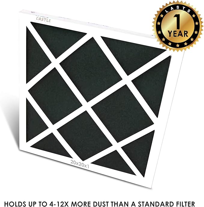 No Toil, Castle One-Year HVAC Furnace Filter, 20" x 25" x 1"