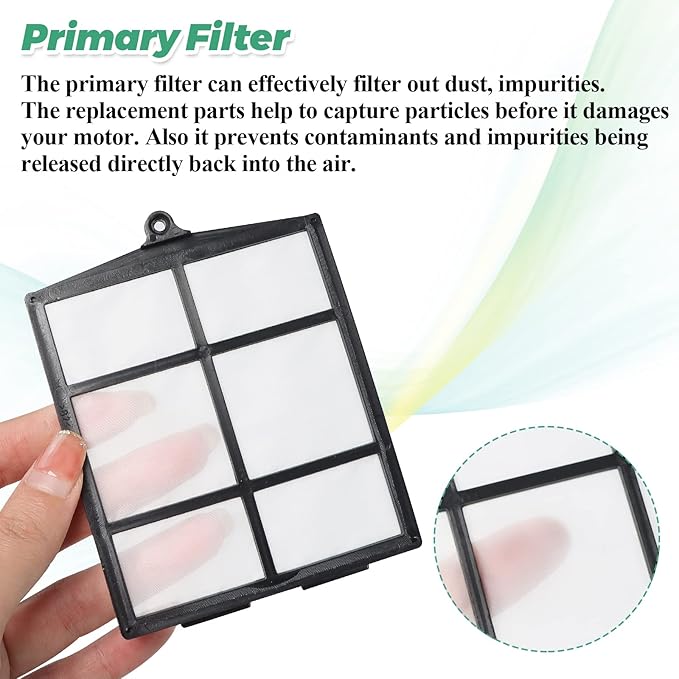 Replacement Parts for Shark ION Robot AV751 AV752 AV753 S87 R85 RV850 RV851WV robot vacuum replacement parts by Techecook - 10 Side Brushes, 5 Hepa Filter, 2 Main Brushes, 1 Filter Guard, 1 Pre-Filter