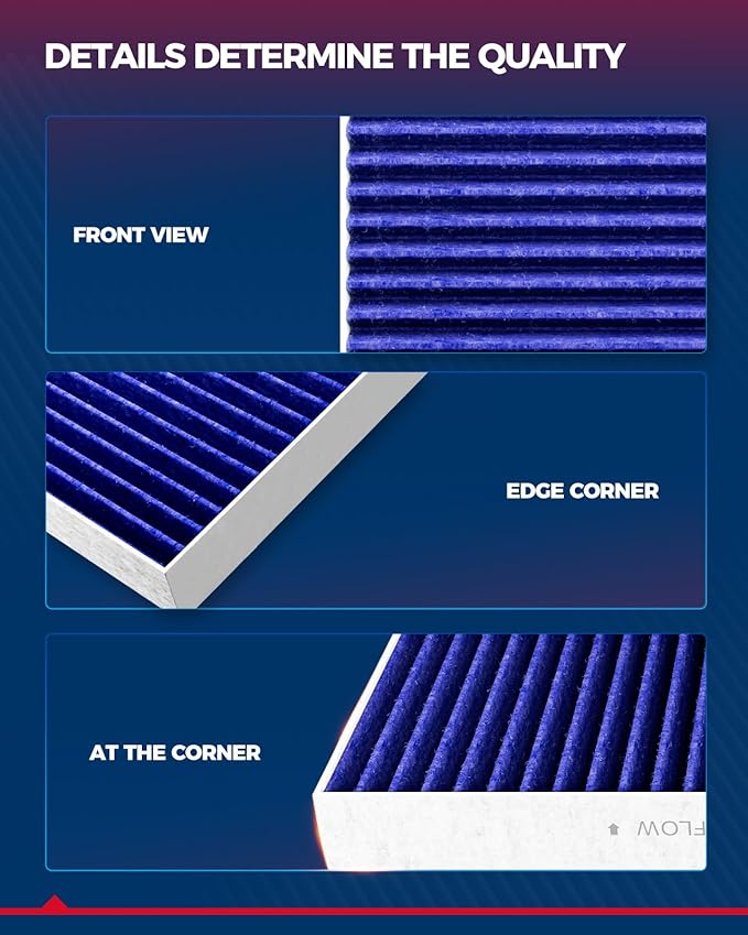KAX Premiun Cabin Air Filter CF12237 Replacement for 2012-2019 Versa, 2014-2018 Versa Note, 2017-2021 NV200, Strong Adsorption w/Upgraded Activated Carbon