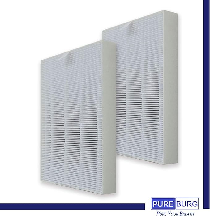 PUREBURG AP-1216L Replacement True HEPA Filter Set Compatible with Coway AP-1216L Tower Mighty Air Purifier,H13 Activated Carbon Pre-Filters