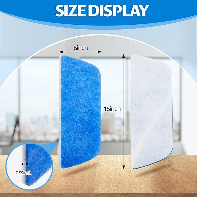 10 Pack RV AC Filters for Air Conditioner Vent 10 RV Filters Replacement for Air Conditioner Vent Compatible with MERV 6 AC Filter(16 x 6 Inch)