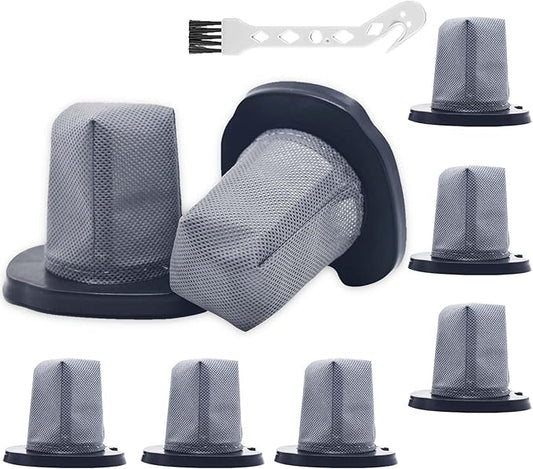 8 Pack CH701 Hand Vacuum Filter, Washable, Replacement Filter for Models: Shark Cyclone PET Handheld Vacuum CH701, CH701C, CH700WM, CH700, Replaces Parts XDCFCH700, Grey